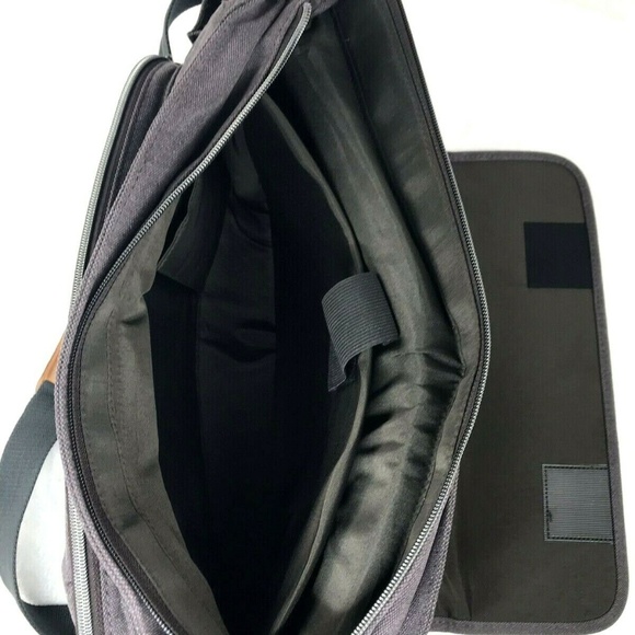 Estarer Messenger Bag Canvas Faux Leather - Picture 5 of 8